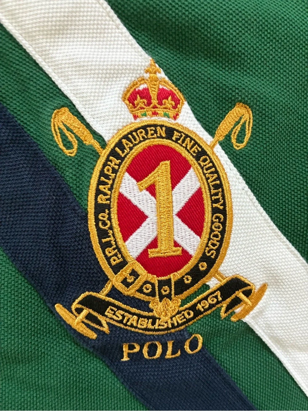 Ralph Lauren Vintage Embroidered Polo Sz XL